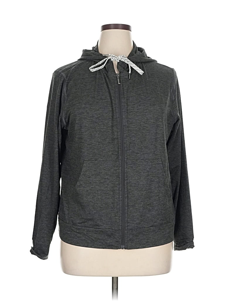 Pre-owned Member's Mark Zip Up Hoodie In Gray