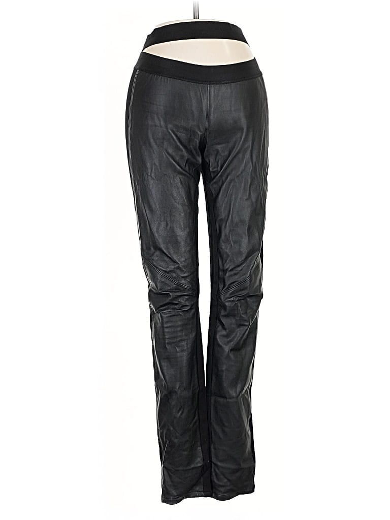 Pre-owned Paige Faux Leather Pants In Black
