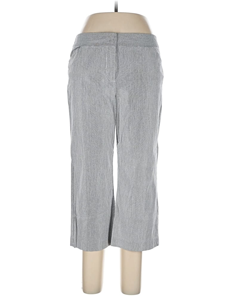 Pre-owned Nic + Zoe Casual Pants In Gray