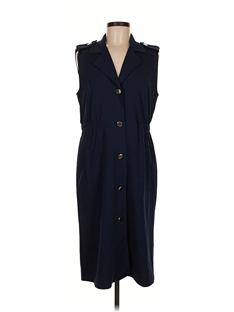 Pre-owned T Tahari Casual Dress In Blue