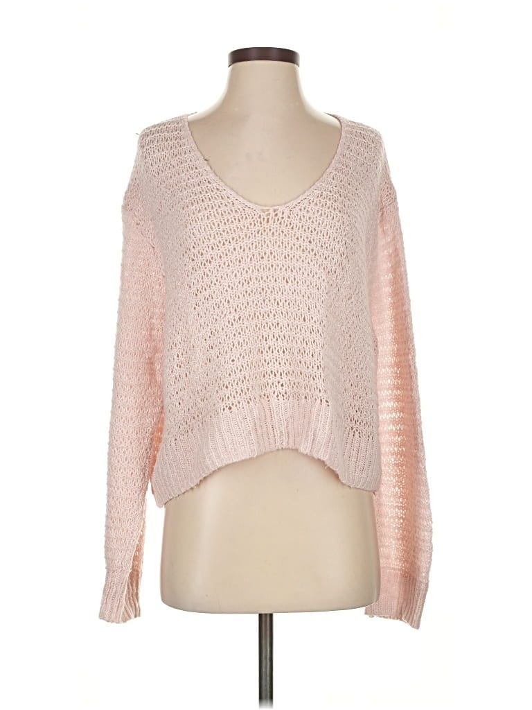 Pre-owned La Hearts Pullover Sweater In Pink