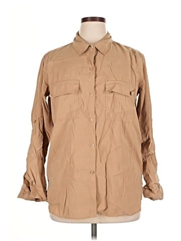 Max Studio Long Sleeve Button-Down Shirt (view 1)