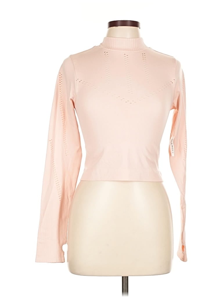 Old Navy Long Sleeve Turtleneck In Pink