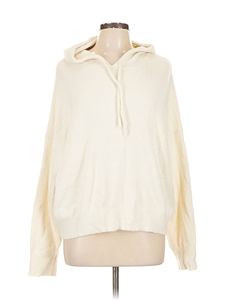 Pre-owned Express Pullover Sweater In White