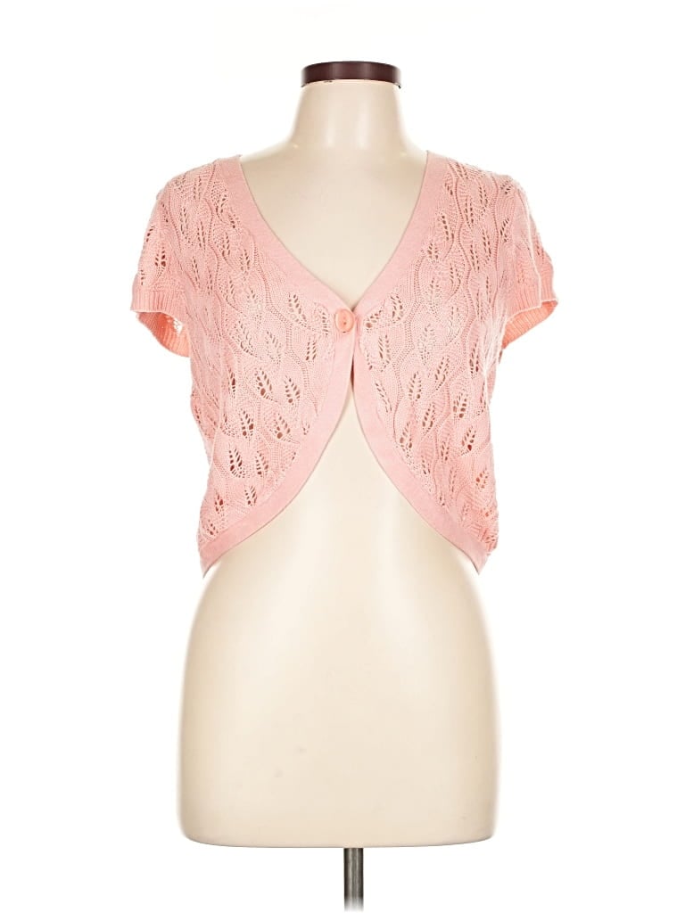 Pre-owned A.n.a. A New Approach Cardigan Sweater In Pink