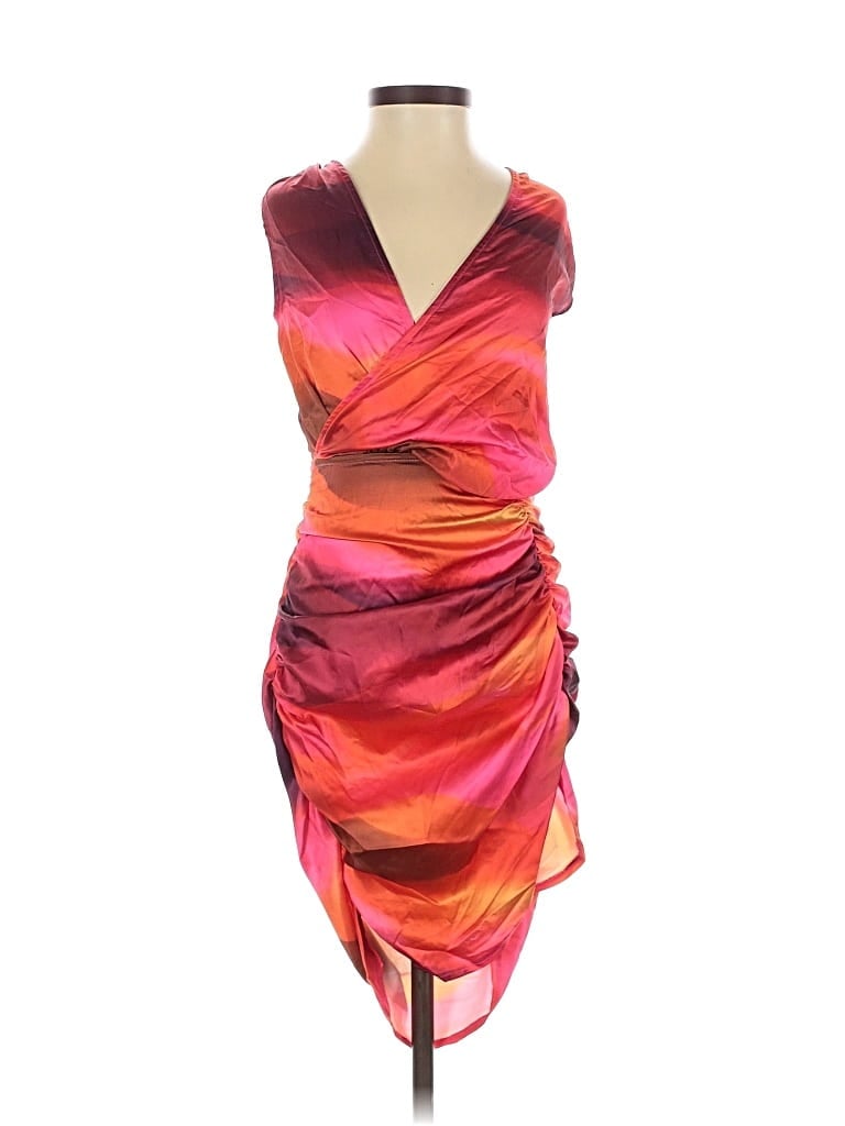 Pre-owned Prettylittlething Cocktail Dress In Orange