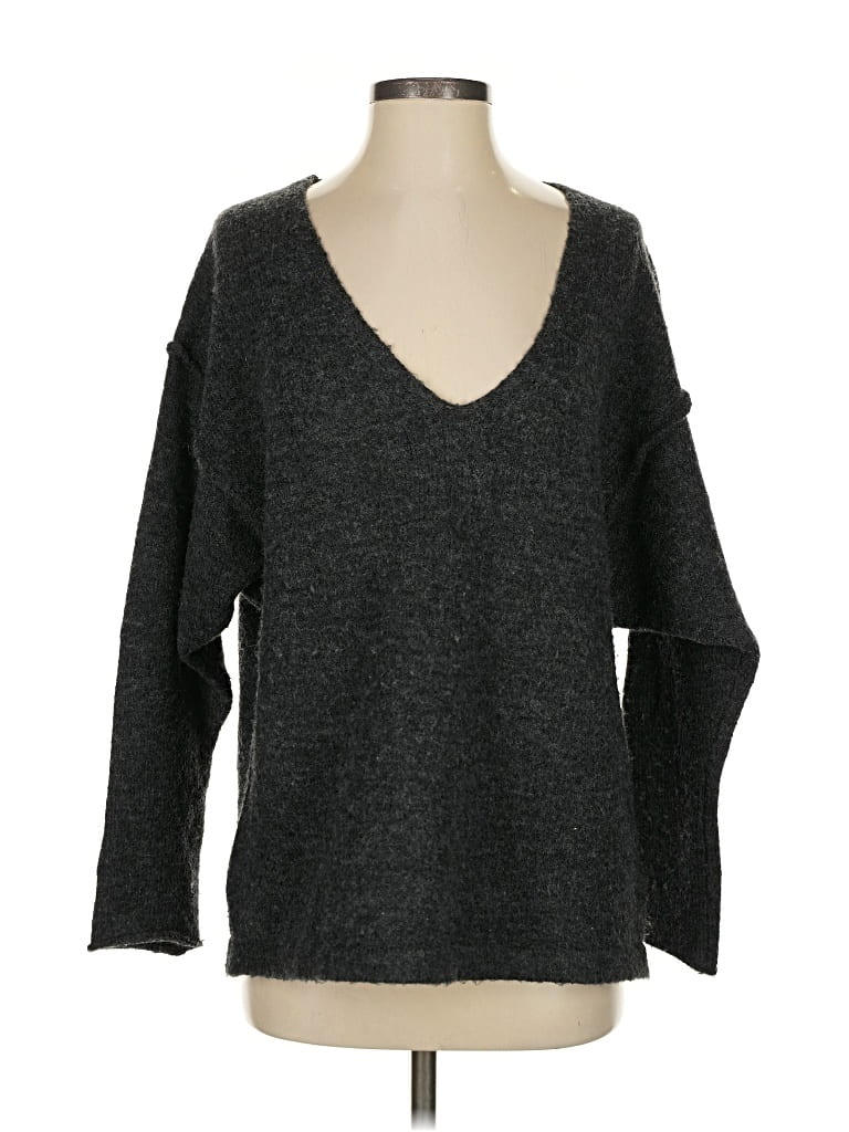 Pre-owned Forever 21 Contemporary Pullover Sweater In Gray