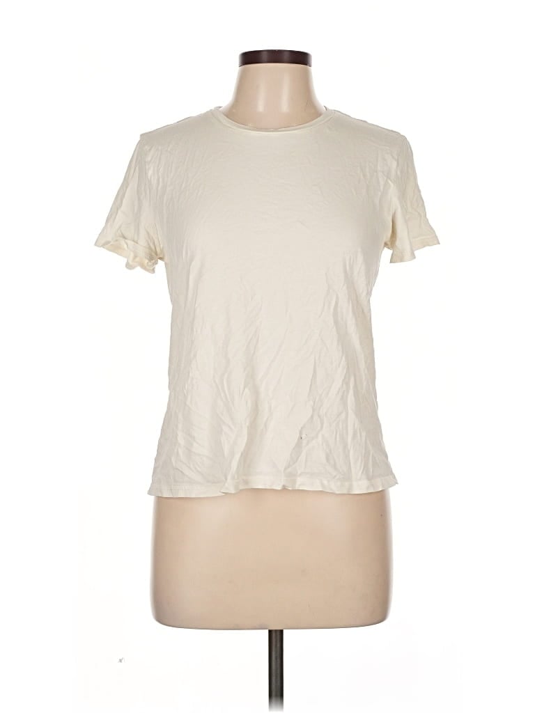 Pre-owned Fabletics Short Sleeve T-shirt In White