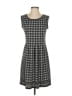 Max Studio Houndstooth Gray Casual Dress Size S - photo 1