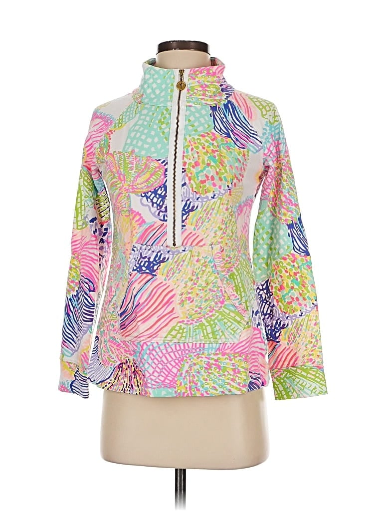 Pre-owned Lilly Pulitzer Zip Up Hoodie In Pink