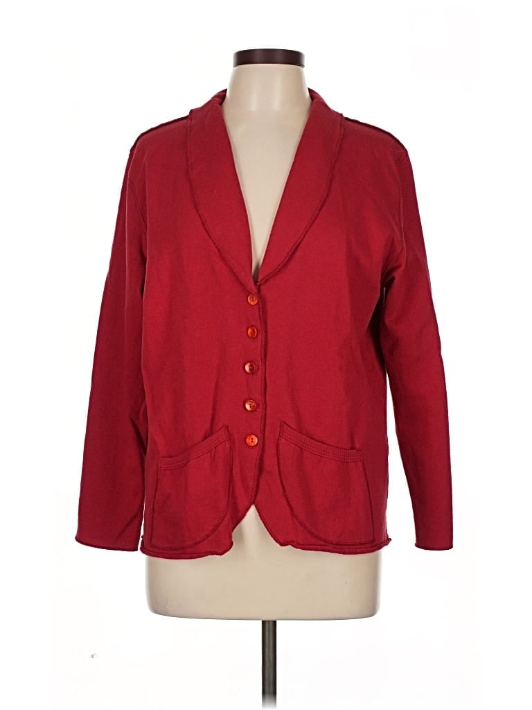 Pre-owned Assorted Brands Cardigan Sweater In Red
