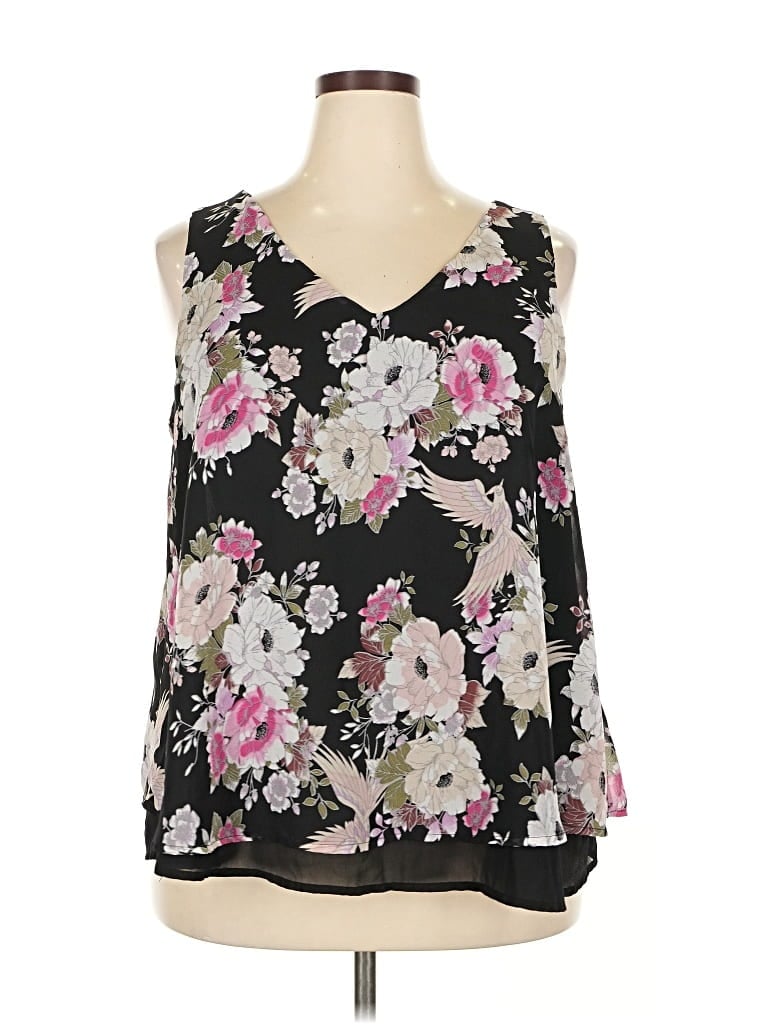 Pre-owned Torrid Sleeveless Blouse In Black