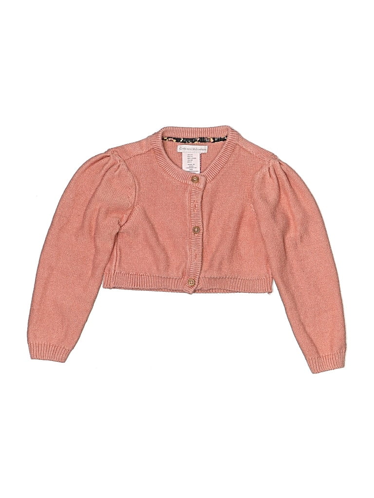 Pre-owned Catherine Malandrino Kids' Cardigan Sweater In Orange