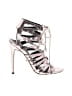 Topshop Metallic Silver Heels Size EU 37 - photo 1