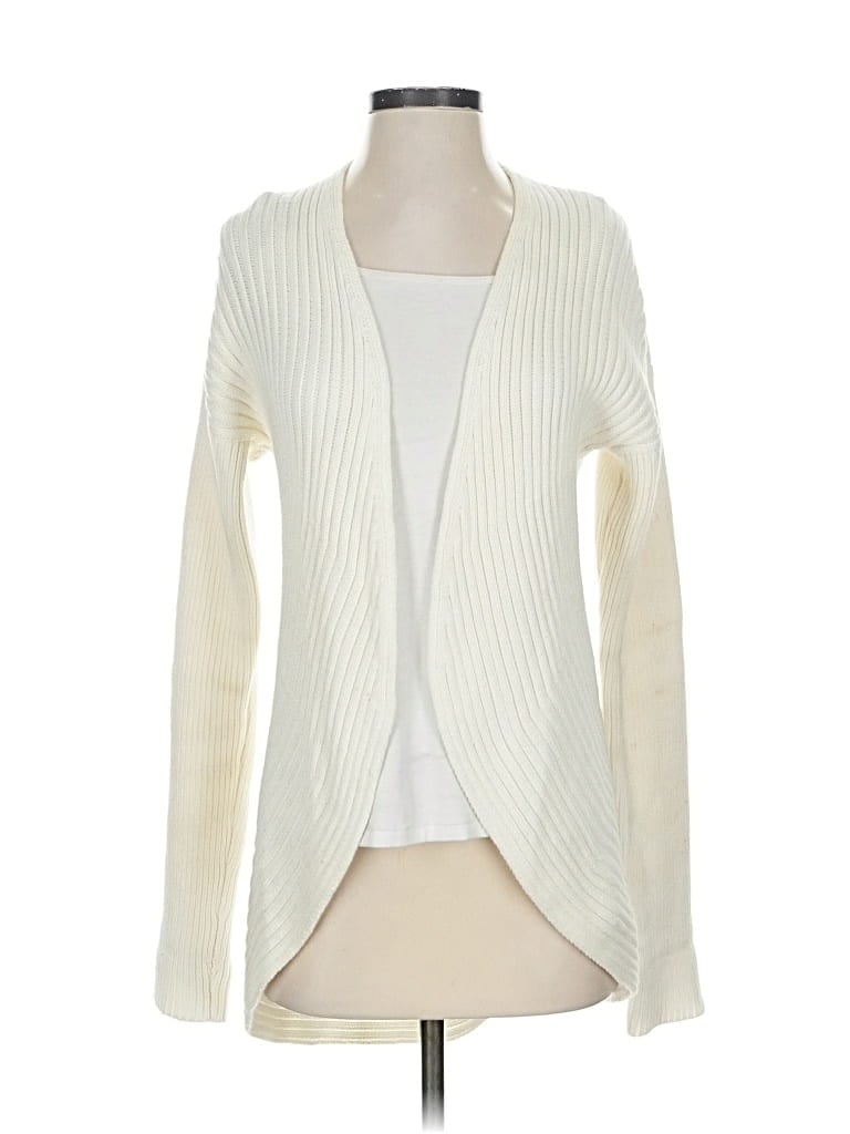 Pre-owned W By Worth Cardigan Sweater In White