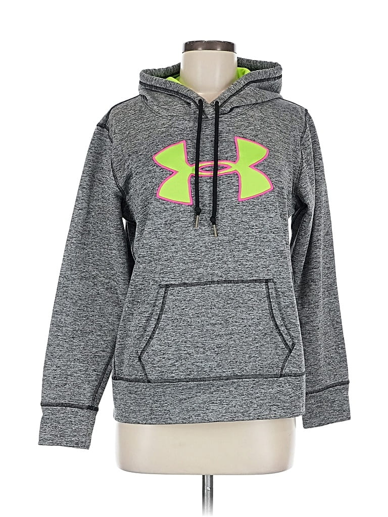 Pre-owned Under Armour Pullover Hoodie In Gray