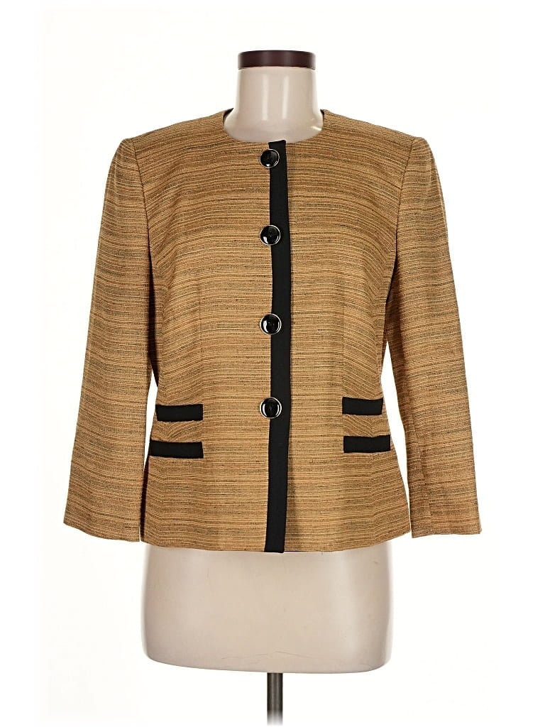 Click to view more detailed imagery on our partner's website Pre-owned Kasper Blazer Jacket In Gold