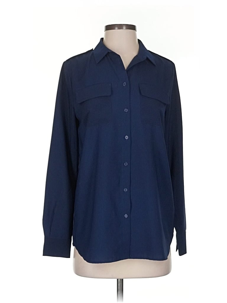 FRENCH CONNECTION Pre-owned Long Sleeve Blouse In Blue
