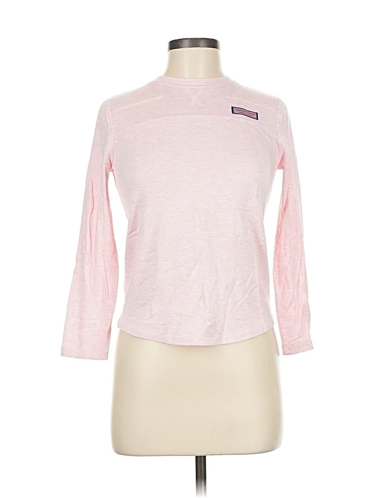 Pre-owned Vineyard Vines 3/4 Sleeve T-shirt In Pink