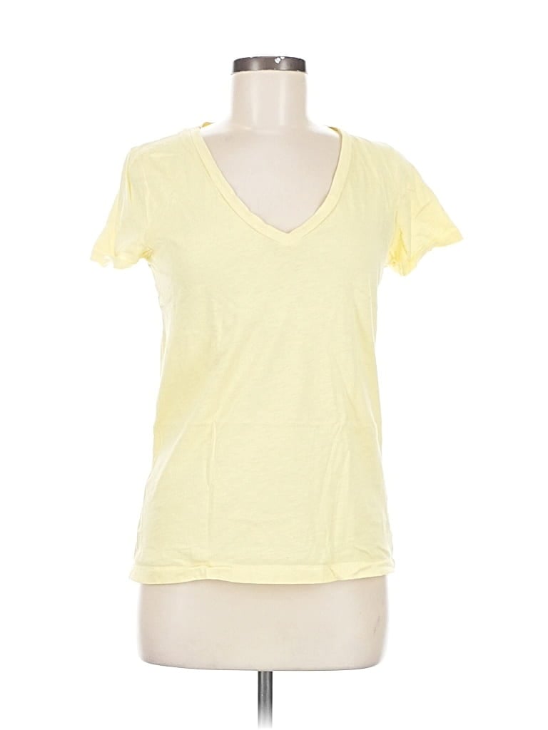 Pre-owned J.crew Factory Store Short Sleeve T-shirt In Yellow