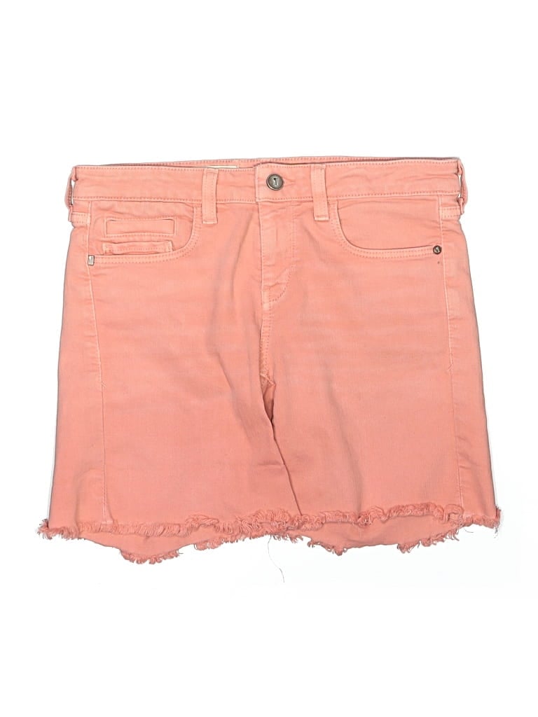 Pre-owned Pilcro And The Letterpress Denim Shorts In Pink