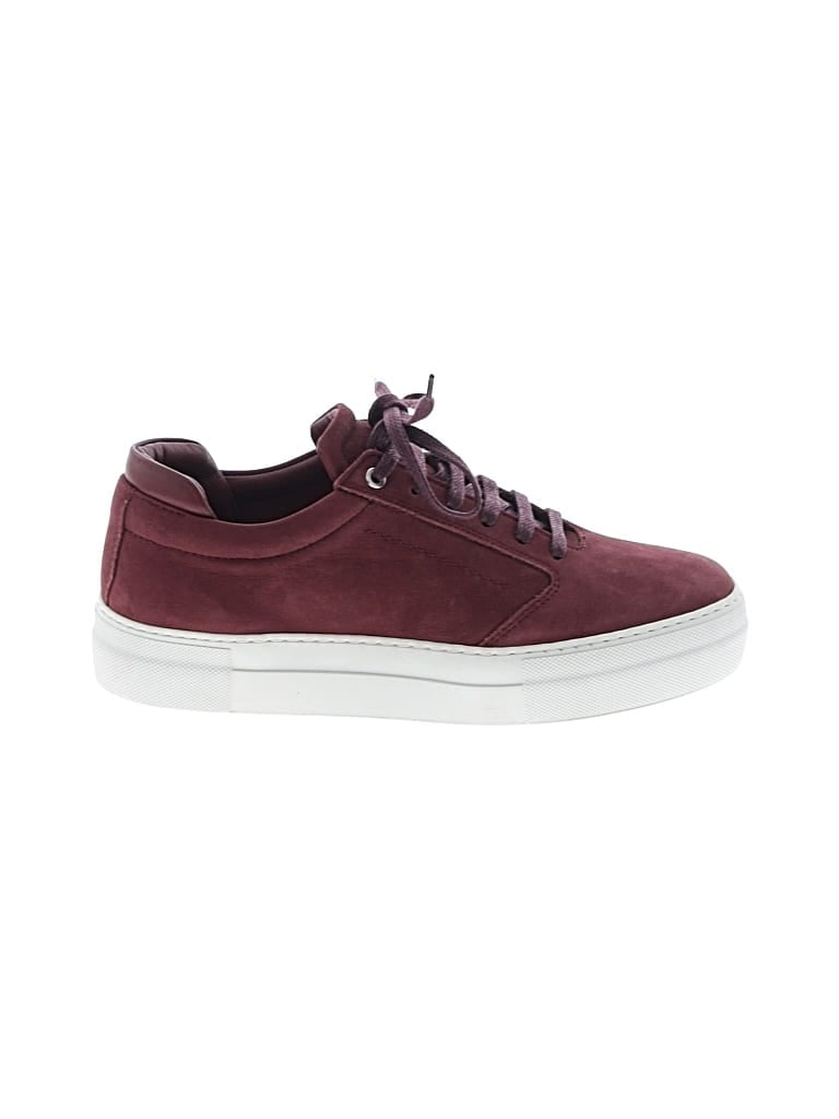 Pre-owned Want Les Essentials Sneakers In Burgundy
