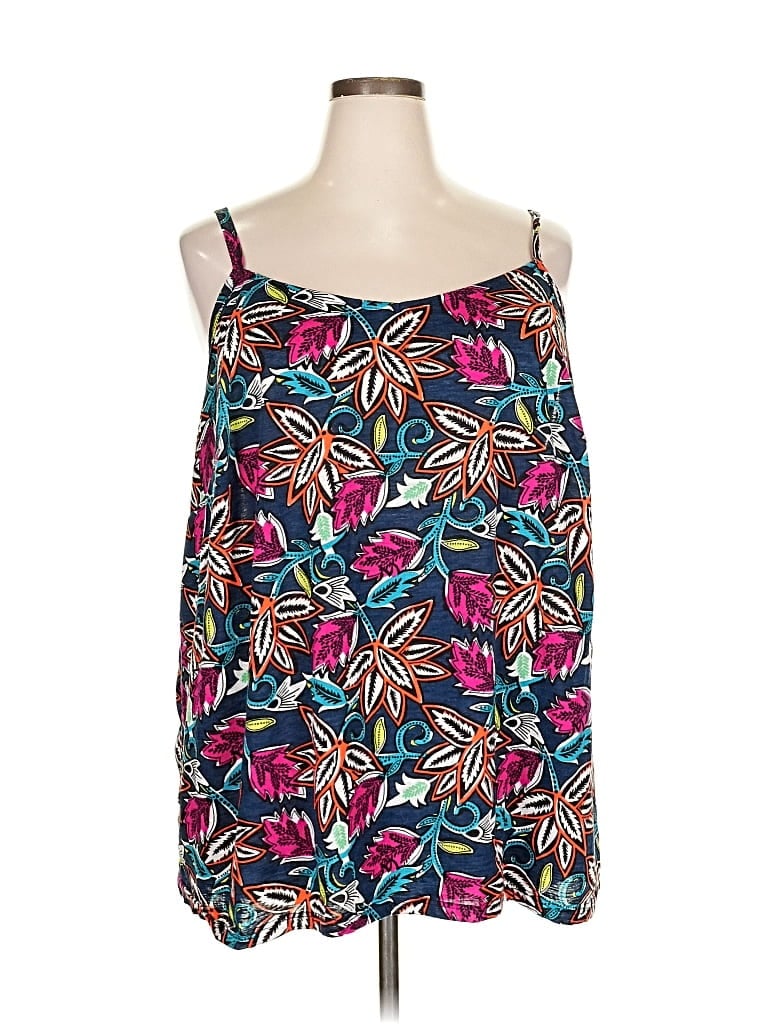 Pre-owned Walmart Sleeveless Top Blue Strapless Neckline Tops