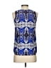 Nell 100% Silk Blue Sleeveless Silk Top Size XS - photo 2