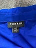 Torrid Blue Long Sleeve Blouse Size Med Plus (00) - photo 7