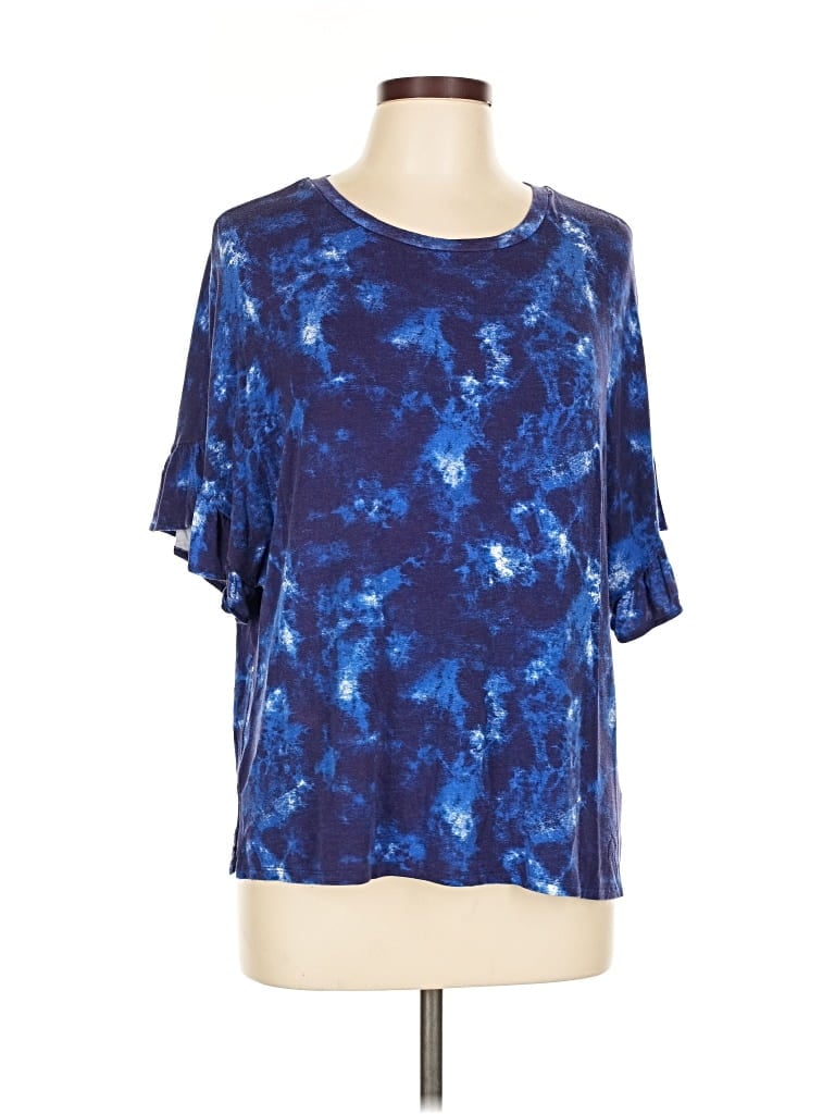 Pre-owned Lularoe Short Sleeve T-shirt In Blue