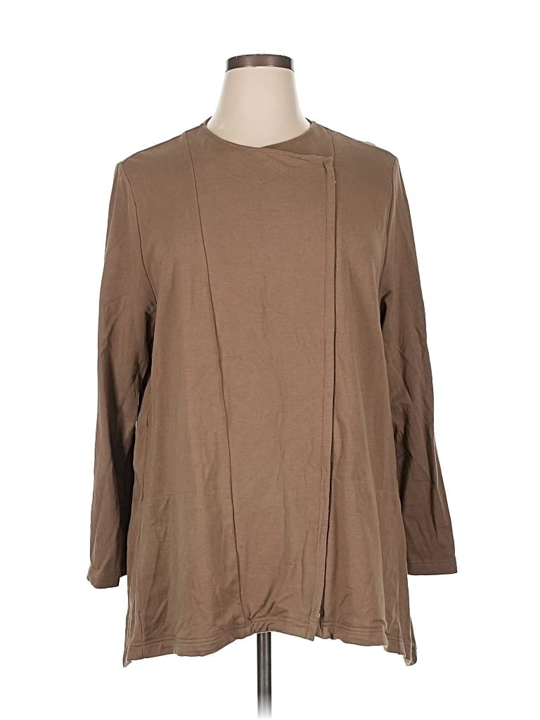 Pre-owned Purejill Coat In Brown