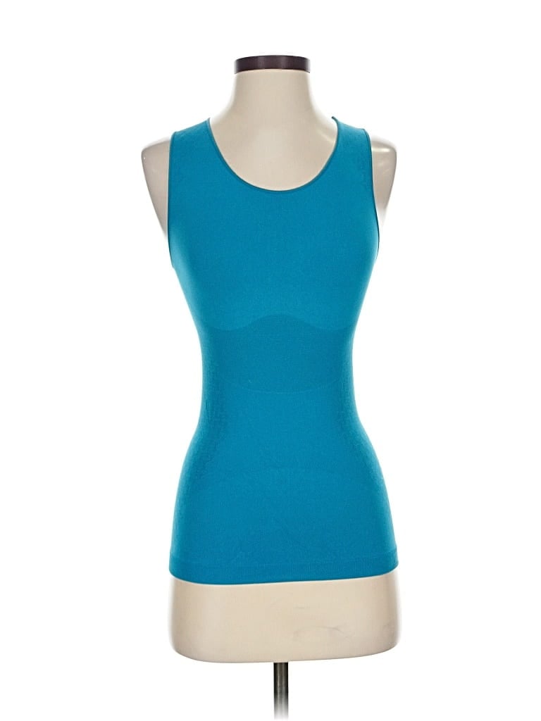Pre-owned Rei Tank Top Blue Strapless Neckline Tops