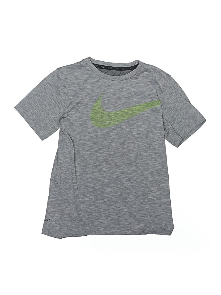 Pre-owned Nike Kids' Active T-shirt In Gray