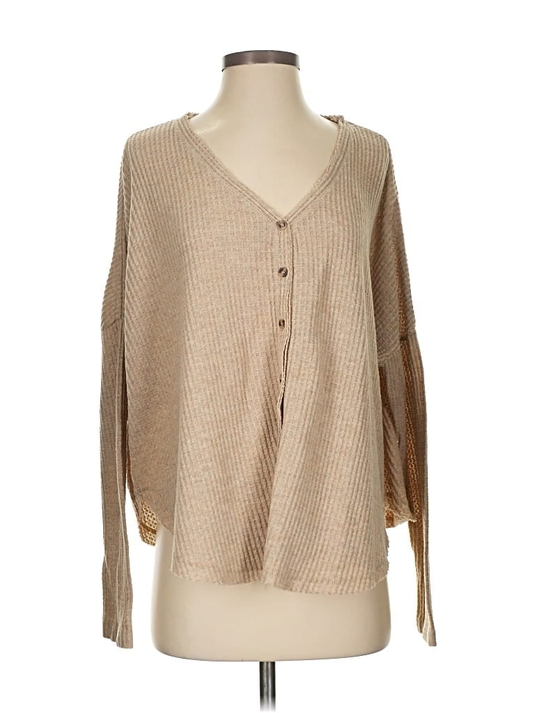Pre-owned Out From Under Cardigan Sweater In Brown