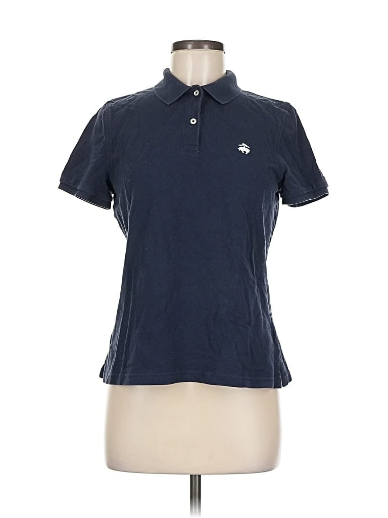 Pre-owned Brooks Brothers 346 Short Sleeve Polo Shirt In Blue