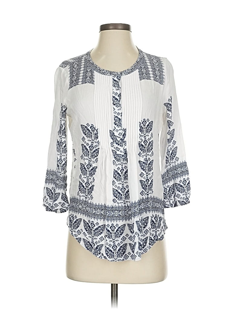 Click to view more detailed imagery on our partner's website Pre-owned Unbranded 3/4 Sleeve Blouse In White