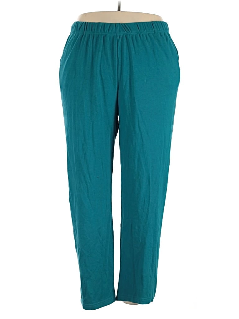 Pre-owned Woman Within Casual Pants In Blue