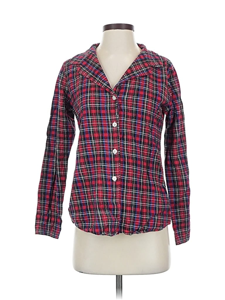 Pre-owned Assorted Brands Long Sleeve Button Down Shirt In Red