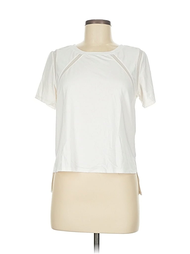 Pre-owned Lucky In Love Short Sleeve T-shirt In White