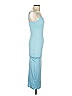 Blanc Solid Blue Cocktail Dress Size S - photo 4