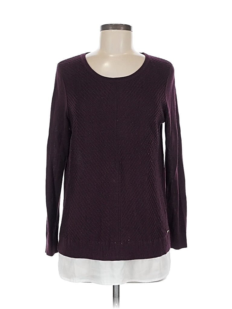 Pre-owned Calvin Klein Pullover Sweater In Purple