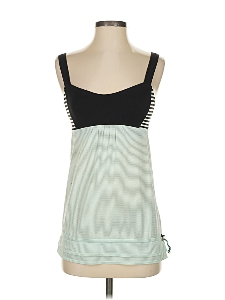 Pre-owned Lululemon Athletica Tank Top Green Strapless Neckline Tops
