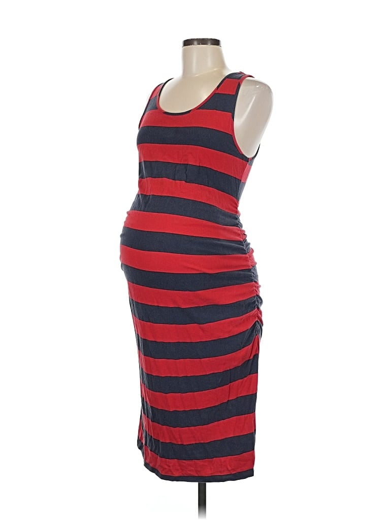 Pre-owned Isabel Maternity Casual Dress In Red
