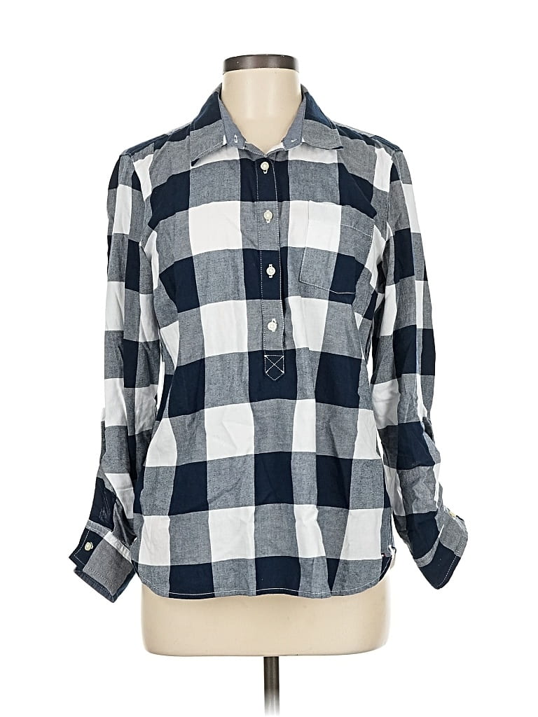 TOMMY HILFIGER Pre-owned Long Sleeve Button Down Shirt In Blue