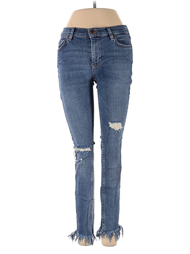 Pre-owned Free People Jeans In Blue