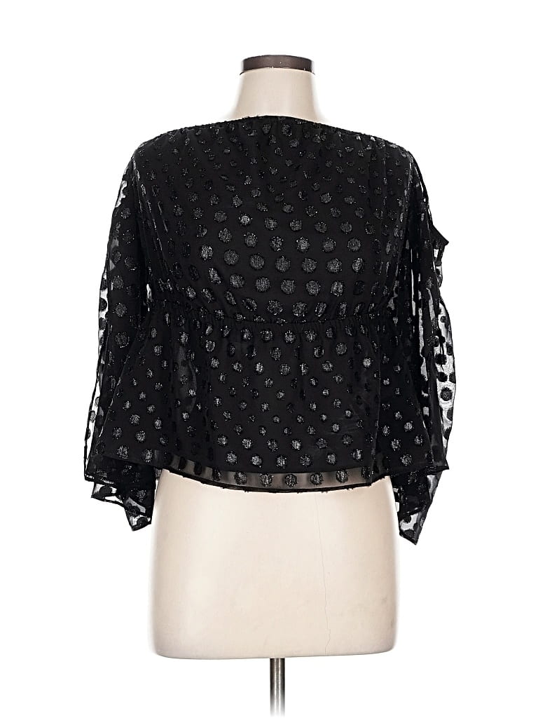 Express 3/4 Sleeve Blouse In Black