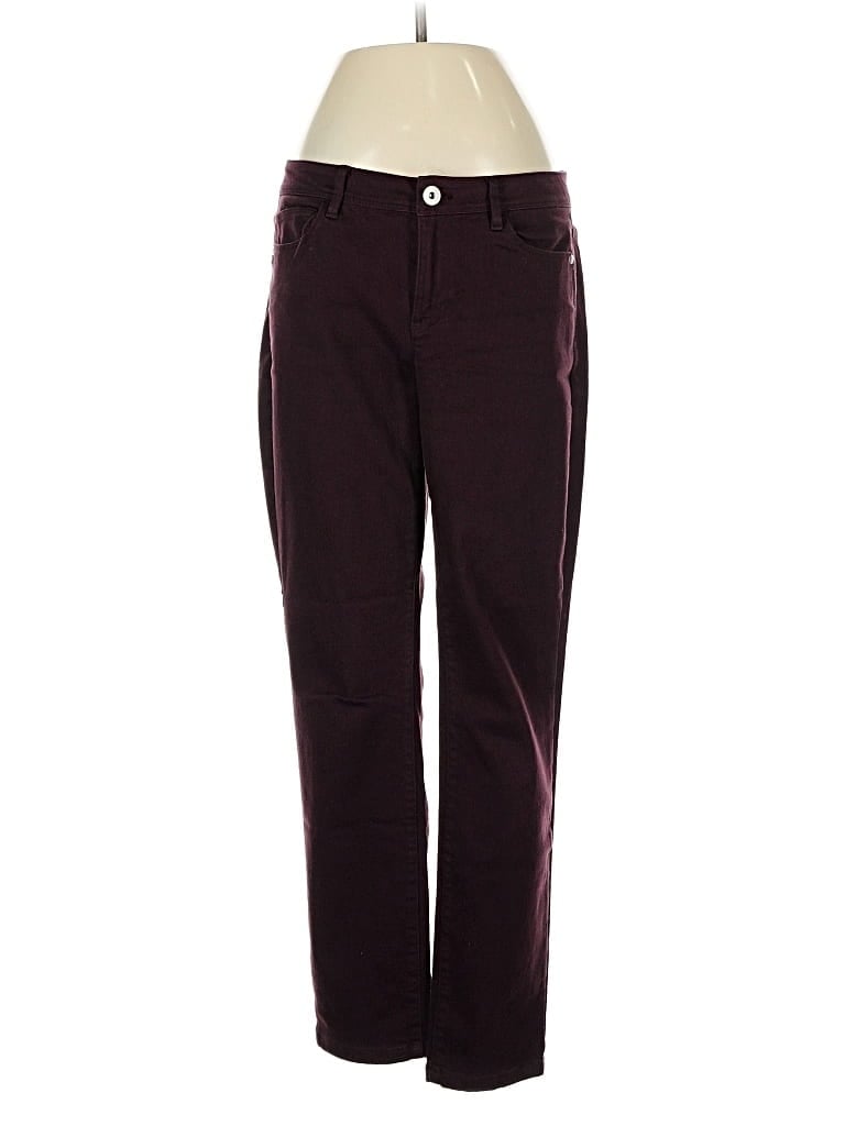 Pre-owned Jjill Casual Pants In Burgundy