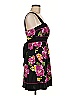 Love 100% Polyester Floral Multi Color Black Cocktail Dress Size 9 - photo 4