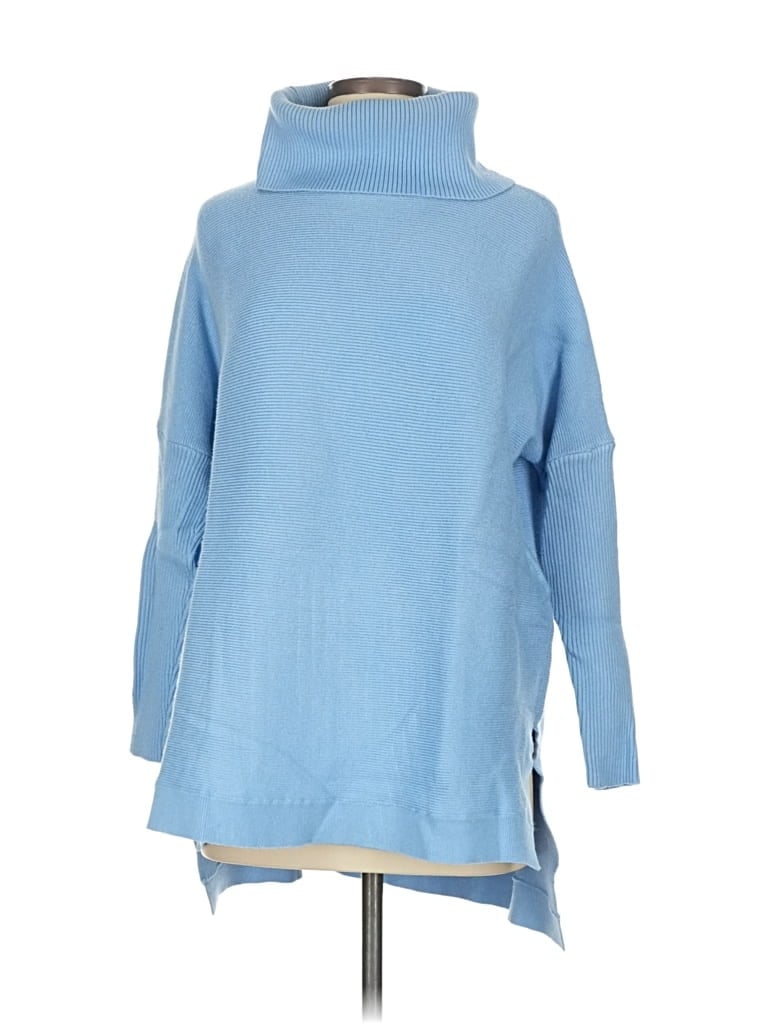 Pre-owned Unbranded Turtleneck Sweater In Blue