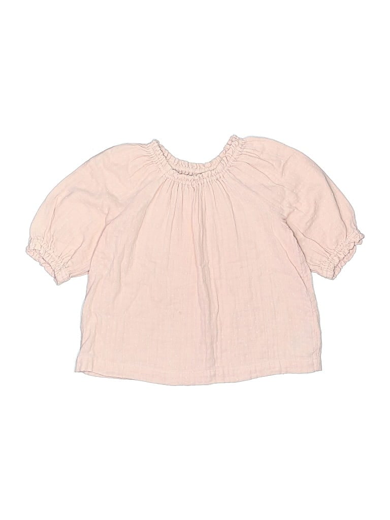 Pre-owned Gap Kids' 3/4 Sleeve Blouse In Pink